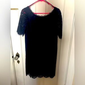 Boden Classic Navy Lace Shift Dress - Womens size 10R